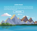 Nautre landscape infographic Royalty Free Stock Photo