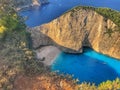 Navagio beach in Greece, Zakynthos