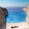 Navagio Beach Ionian Sea Royalty Free Stock Photo