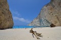 Navagio beach with a shipwreck on Zakynthos, Greece