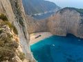 Navagio Beach Shipwreck Beach, Zakynthos island, Greece. Royalty Free Stock Photo