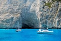 Navagio beach of zakynthos island