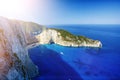 Navagio beach on Zakynthos island, Greece