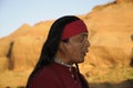 Navaho guide and musician in Monument Valley USA Royalty Free Stock Photo