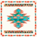 Navajo aztec textile inspiration pattern. Native american indian Royalty Free Stock Photo