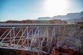 Navajo Bridge over Colorado River in Arizona Royalty Free Stock Photo