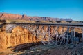 Navajo Bridge over Colorado River in Arizona Royalty Free Stock Photo