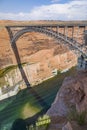 Navajo bridge spans the river colorado near Lees Ferry in Arizona Royalty Free Stock Photo