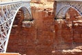 Navajo Bridges and canyon's wall