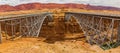 The Navajo Bridges Cross Over The Colorado River