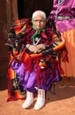 Navajo Elder in Bright Traditional Clothing