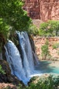 Navajo Falls Side View Royalty Free Stock Photo