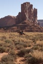 Navajo indian at Monument Valley, Utah/Arizona, USA