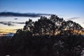 Scenery from Desert View Drive Along the South Rim of the Grand Canyon at Sunset in Late Fall Royalty Free Stock Photo