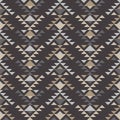 Navajo mosaic rug with traditional folk geometric pattern