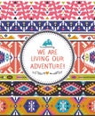 Navajo seamless tribal colorful pattern Royalty Free Stock Photo