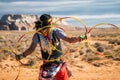 Navajo traditional dance Royalty Free Stock Photo