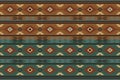 Navajo tribal vector seamless pattern. Native American ornament. Ethnic South Western decor style. Royalty Free Stock Photo