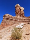 Navajo Twin Rocks in Bluff, Utah Royalty Free Stock Photo