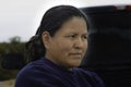 Navajo woman close up