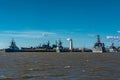 Military ships at the naval base. Royalty Free Stock Photo