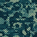 Naval Camouflage Seamless Pattern. Glowing Color Seamless Camouflage Net