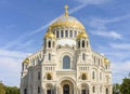 Naval cathedral of Saint Nicholas in Kronstadt, Saint Petersburg, Russia Royalty Free Stock Photo