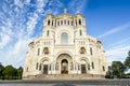 Naval Cathedral of St. Nicholas in Kronstadt, St-Petersburg. Royalty Free Stock Photo