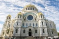 Naval Cathedral of St. Nicholas in Kronstadt, St-Petersburg. Royalty Free Stock Photo