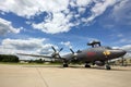 Naval Ilyushin IL-38N RF-75355 standing at Kubinka air force base during Army-2015 forum Royalty Free Stock Photo