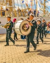 Naval Military Band Parade, Montevideo, Uruguay Royalty Free Stock Photo