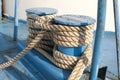 Naval rope on coils