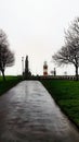 The Naval War Memorial at Plymouth, situated at the centre of The Hoe, looking towards Plymouth Sound