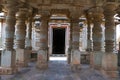 Navaranga mandapa of Parshvanatha Basadi, Basadi Halli jain temple complex, Karnataka