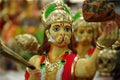 Hanuman. A display of dolls, Golu festival celebrated during navaratri in south India.