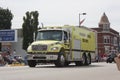 Navarino Lessor Tender 711 Fire Department Truck Front View Royalty Free Stock Photo