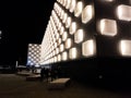 Navarra Arena, multipurpose pavilion in the city of Pamplona, Navarra. Spain. Night image before a show
