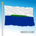 Navassa island flag, United States territory