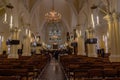 The nave of the Cathedral Church of Christ Marina Lagos Royalty Free Stock Photo