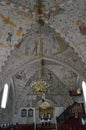 Nave Ceiling, Keldby Church Denmark Royalty Free Stock Photo