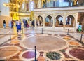 The Nave of the Hagia Sophia mosque. Istanbul, Turkey.