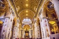 Nave People Saint Peter`s Basilica Vatican Rome Italy Royalty Free Stock Photo