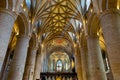 The Nave, Tewkesbury Abbey, Gloucestershire, England, UK. Royalty Free Stock Photo