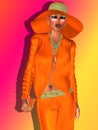 Navel orange fashion outfit