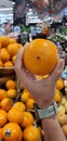 Navel Orange in Thai supermarket.