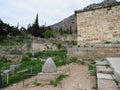 Navel of the World in Delphi, Greece Royalty Free Stock Photo