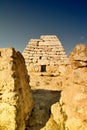 Naveta des Tudons - prehistoric sacral pyramid, Minorca, Spain Royalty Free Stock Photo