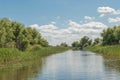 Navigable canals in the Danube delta