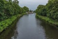 A navigable River Spree Canal in Berlin. Germany.