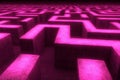 Navigate Through the Abstract Labyrinth, a Concept of Challenge and Opportunity Royalty Free Stock Photo